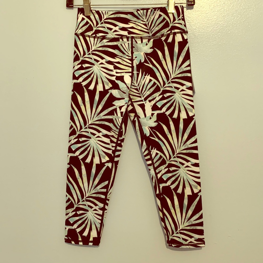 NWT Zella kids high Waist Crop pants